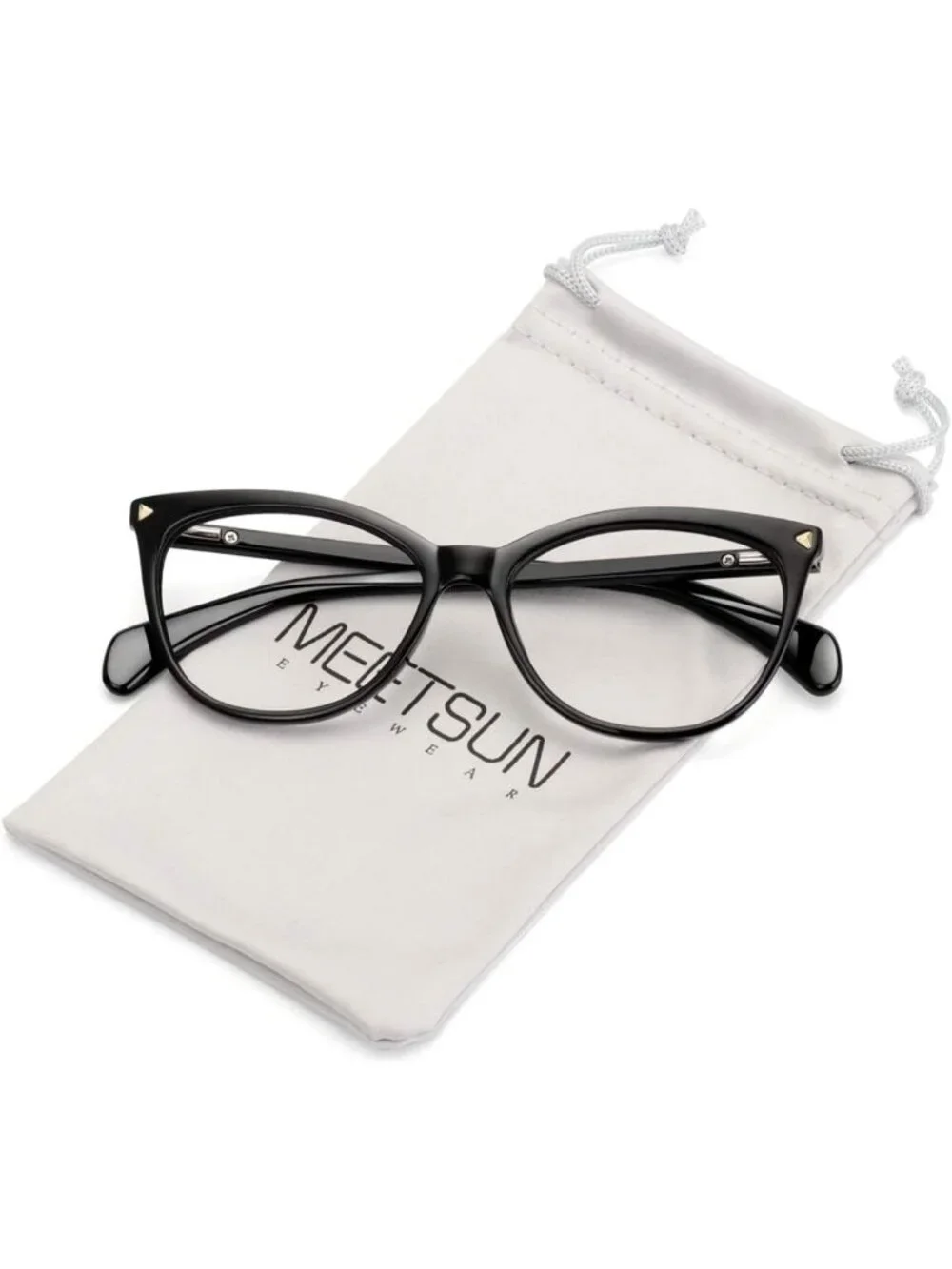 Retro Cat Eye Non-Prescription Glasses Frames for Women | Stylish HD Clear Lens